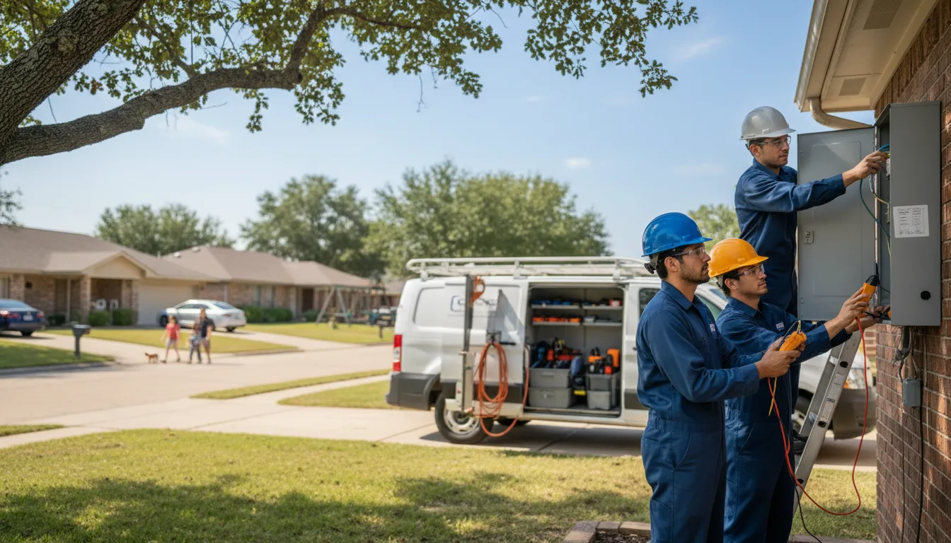 Certified electrician providing emergency electrical services in Hanna City, IL